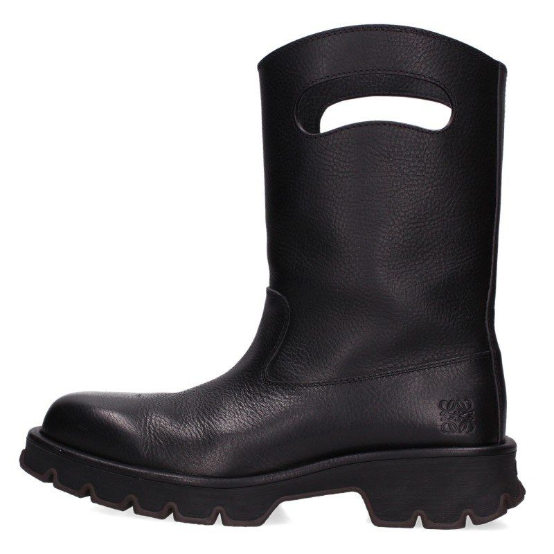 ロエベ Bobby/ボビー アナグラムエンボスレザーカットアウトブーツ メンズ 43 53,904円
