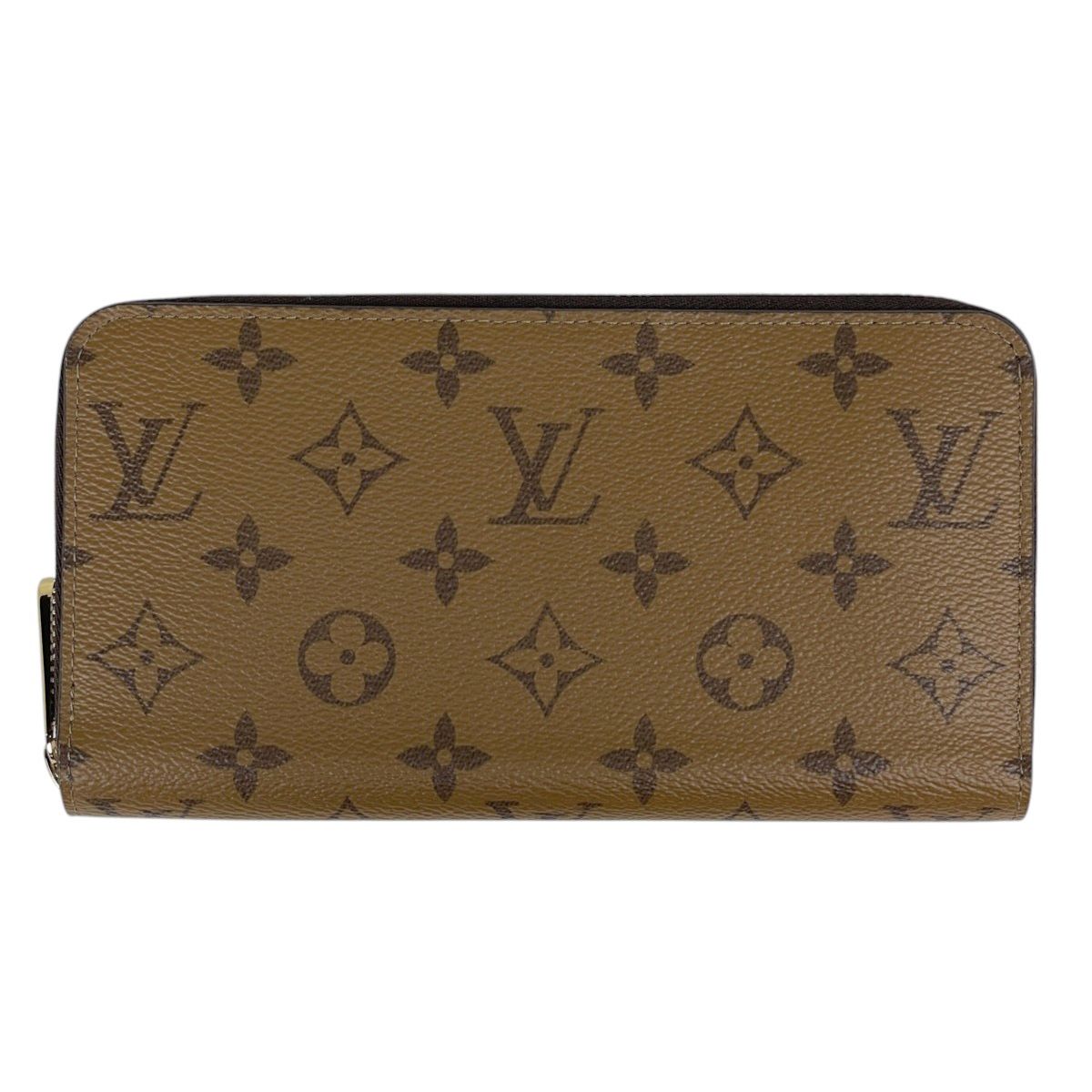 ルイ・ヴィトン Louis Vuitton ジッピーウォレット 長財布 ラウンドファスナー モノグラムリバース ブラウン M82444 レディース 【中古】 60,500円