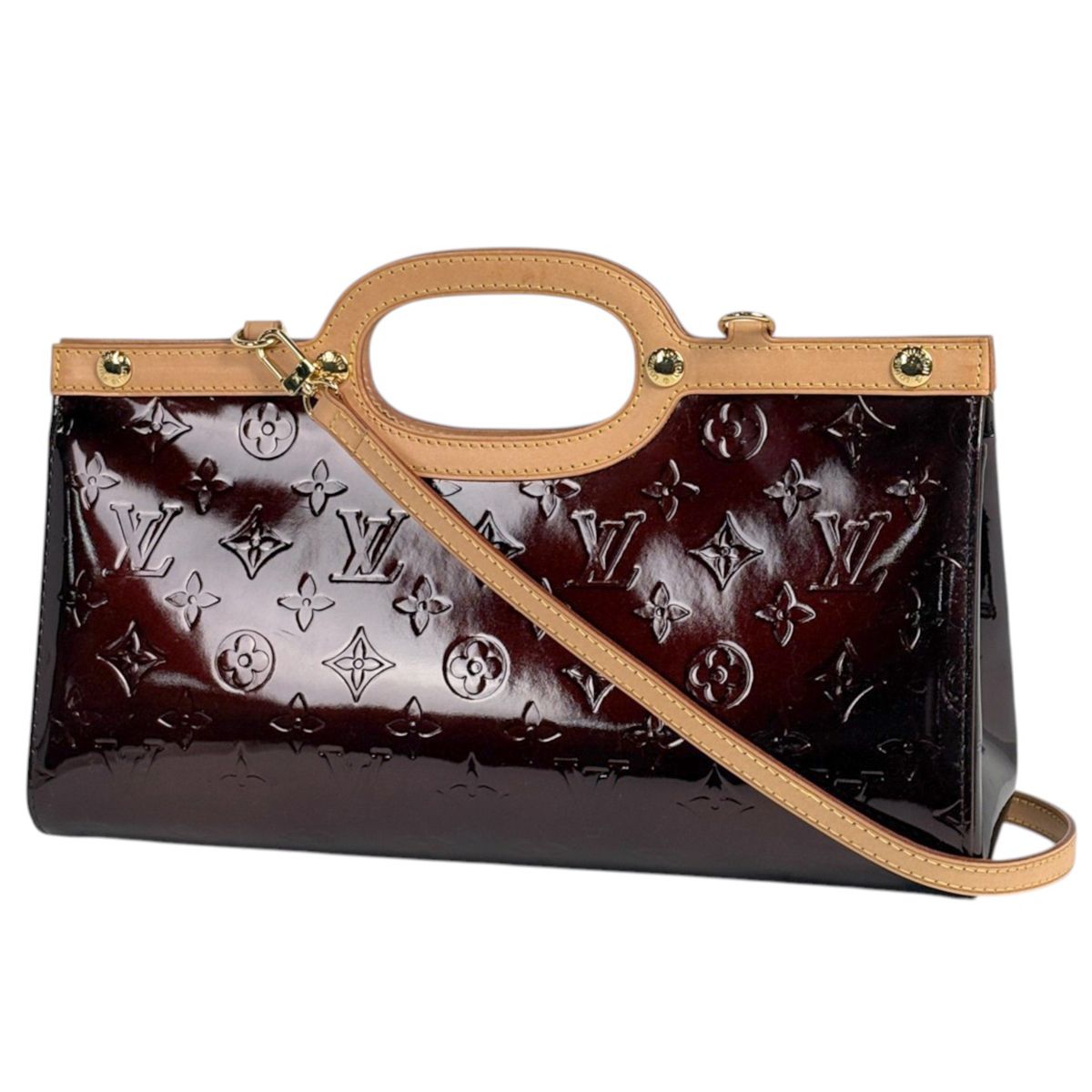 ルイ・ヴィトン Louis Vuitton ロクスバリー ドライブ ハンドバッグ 2WAY モノグラムヴェルニ アマラント M91995 レディース 【中古】 59,400円
