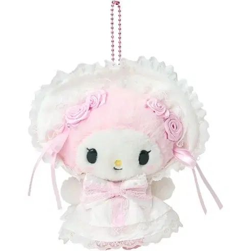 新品 サンリオ ホワイトフリル ウェディング マスコット マイメロディ