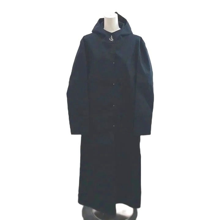 マッキントッシュ MACKINTOSH アリクス ALYX Rubberized Hooded Coat フーデッドロングコート 上着 S 紺 ネイビー フード 無地 長袖 アウター /YU ■GY62
