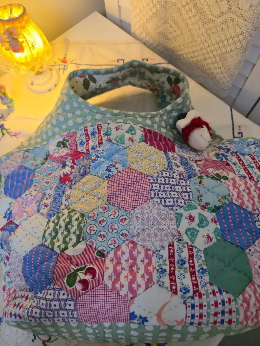 キルティングショルダーバッグ ハンドメイド