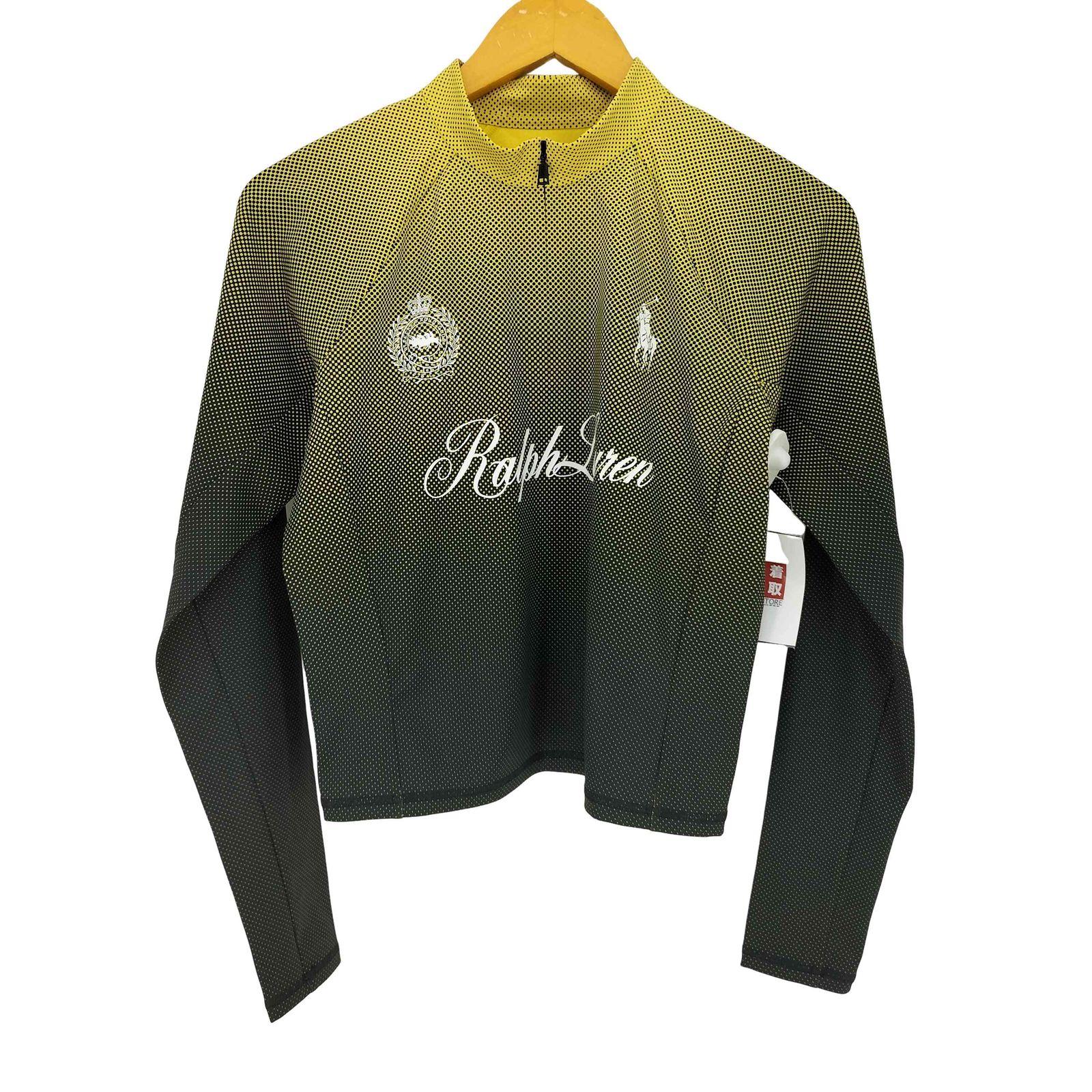 ポロバイラルフローレン Polo by RALPH LAUREN グラフィック クロップド クォータージップ レディース import：L