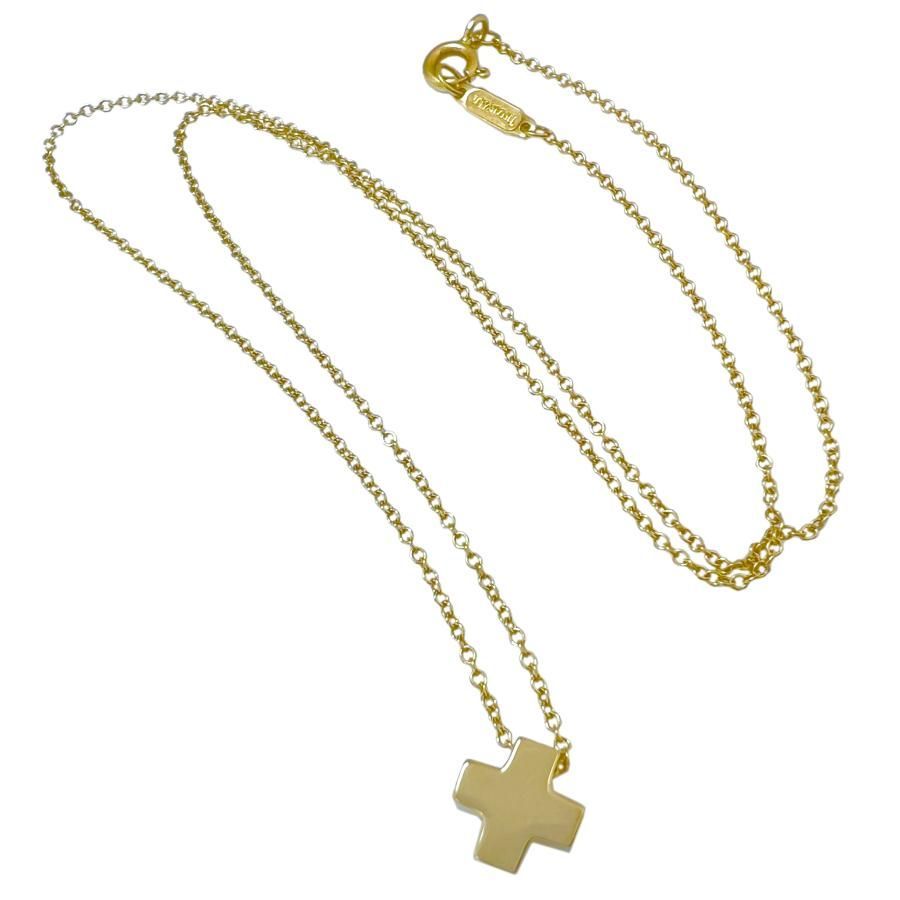 TIFFANY＆Co.　ティファニー　ネックレス　ローマンクロス　K18　YG　750　イエローゴールド 59,880円