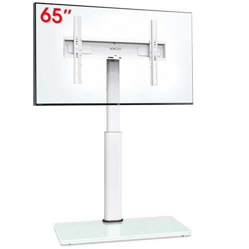 ☆新品☆AOKCOS テレビスタンド 壁寄せ 32-65インチ対応 ハイタイプ 首振り チルト 高さ調整 耐荷重40kg ホワイト FTC1408AGW f57fedd1
