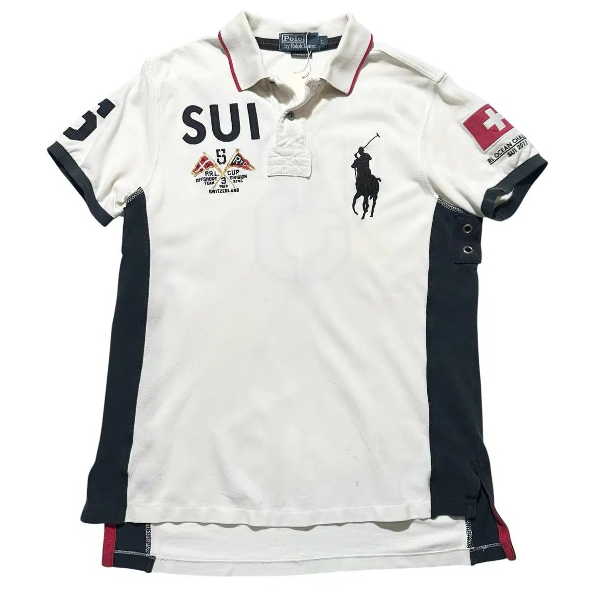 L ポロラルフローレン チーフキーフ ビックポニー スイス Kara 半袖 Tシャツ