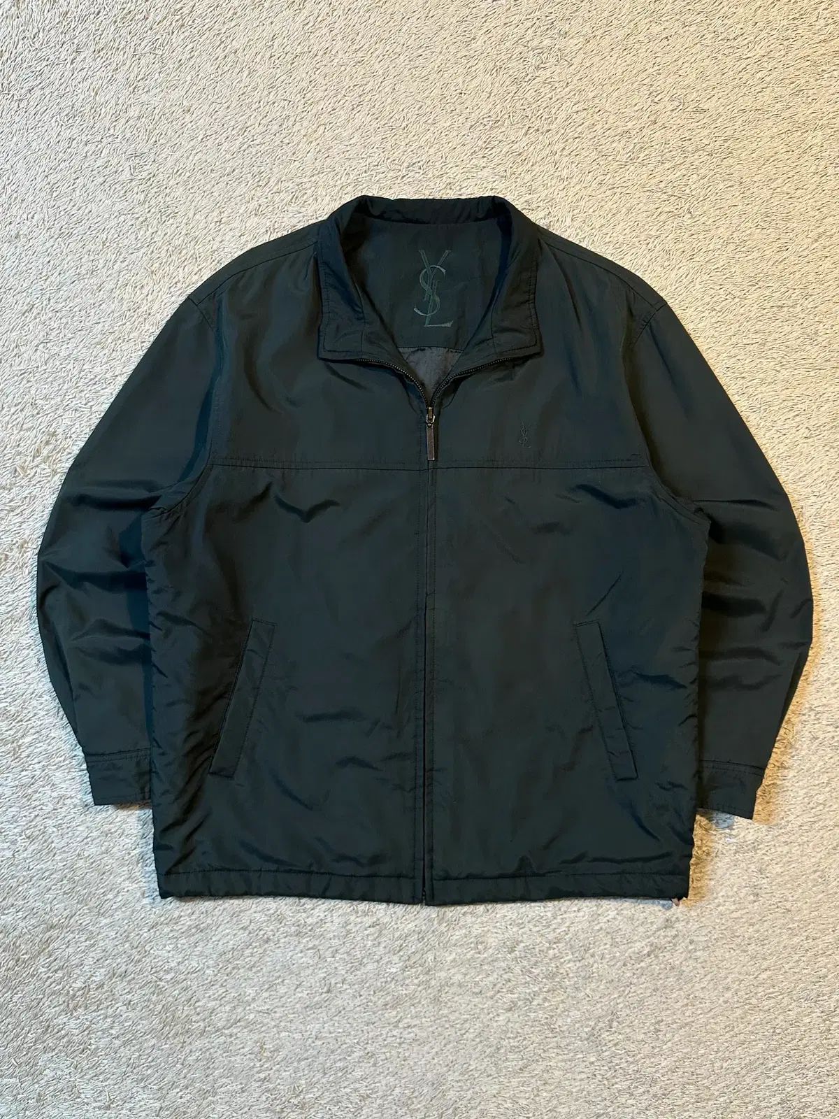 M 00's イヴ・サンローラン YSL ブルゾン ジャケット ダークグリーン