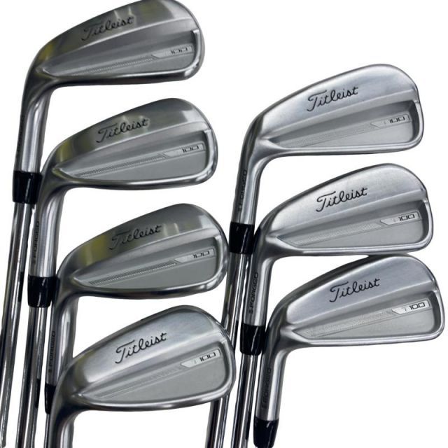 【中古】 タイトリスト Titleist T100(2023) 7S レフティ USA アイアンセット IR 純正特注シャフト (フレックスR) メンズ 男性用 左利き レフティ 左用 Cランク ゴルフクラブ