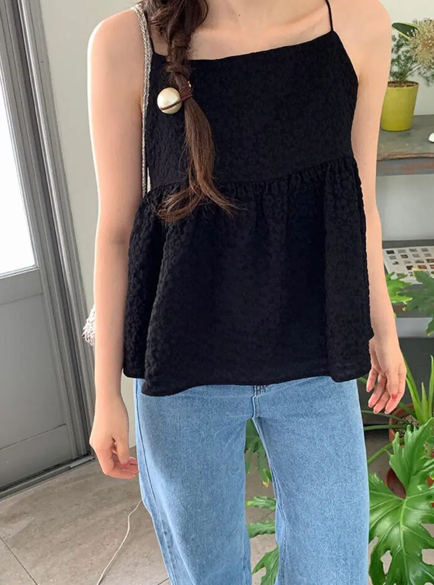 (新品) アイリング麻 フラワーシャーリング トップス 9,270円