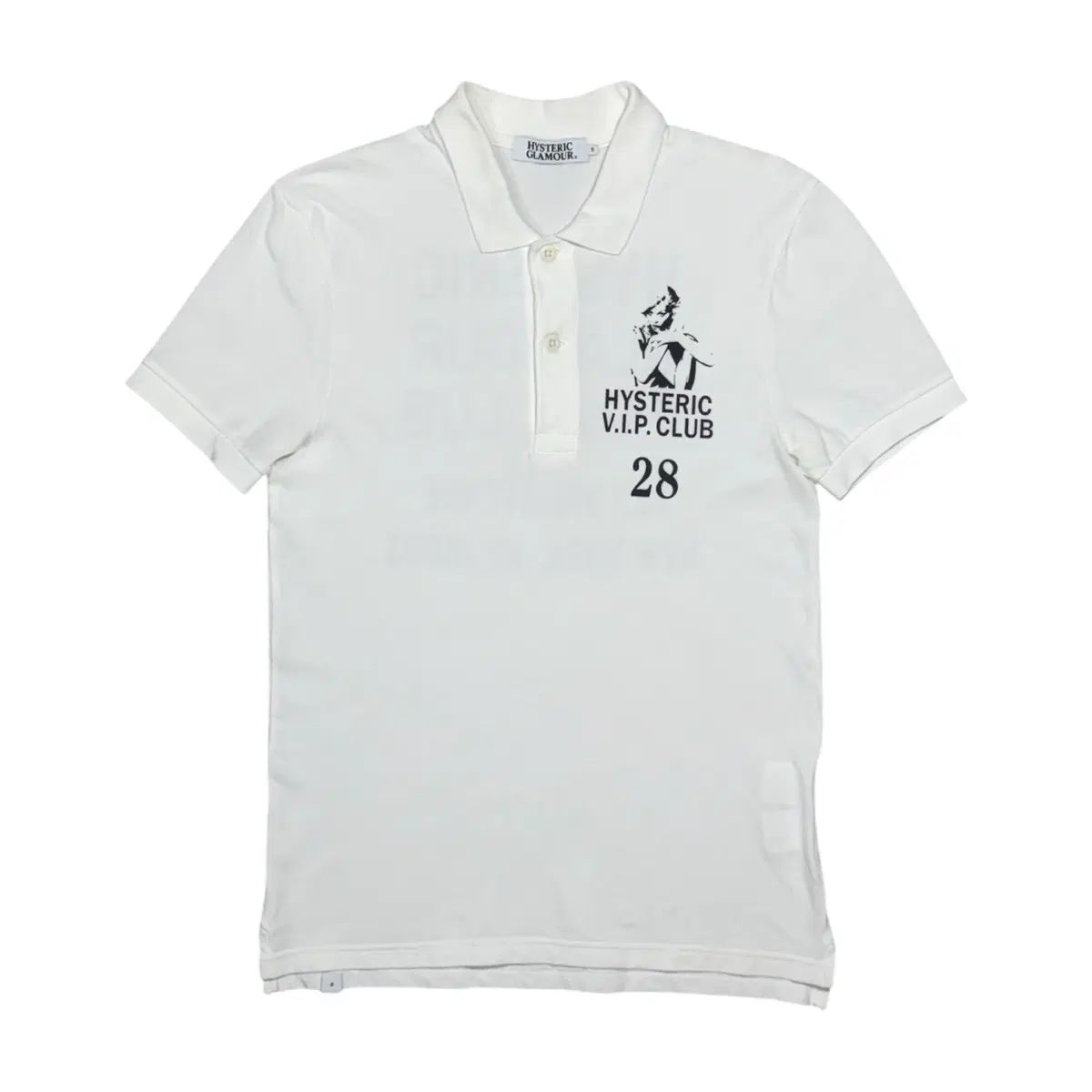 HYSTERIC GLAMOUR ヒステリックグラマー 前面 ヒスガール グラフィック VIP 専用 ポロTシャツ PKTシャツ 半袖 Tシャツ