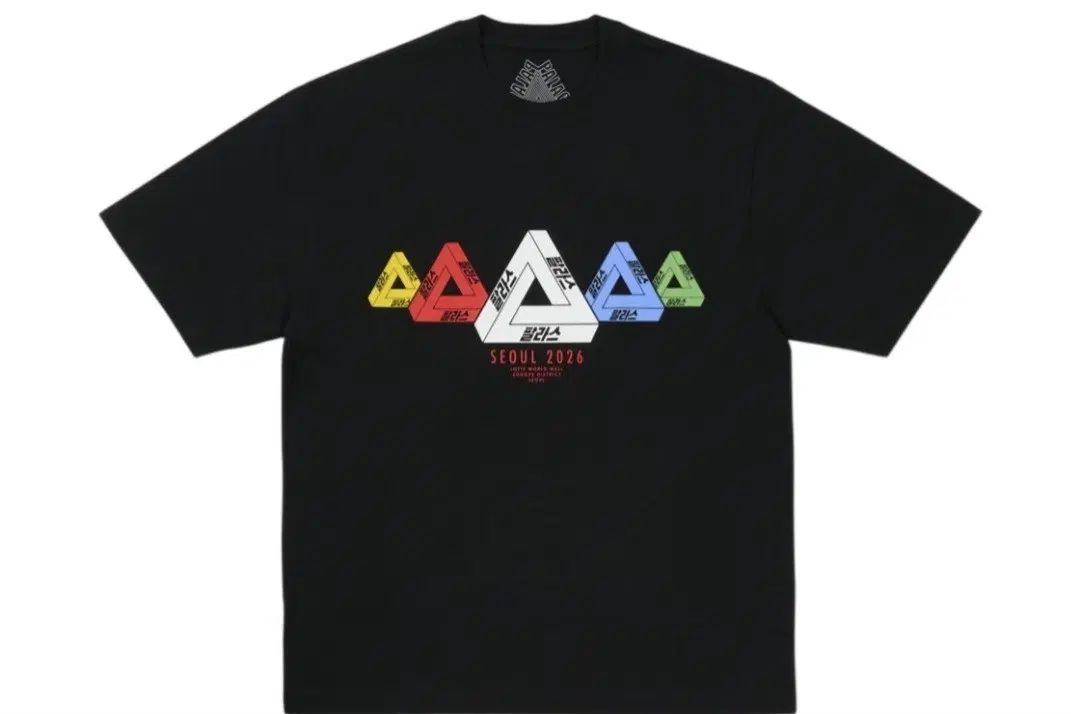 M PALACE ソウル 3 WORLD トライ Tシャツ ブラック - 26FW