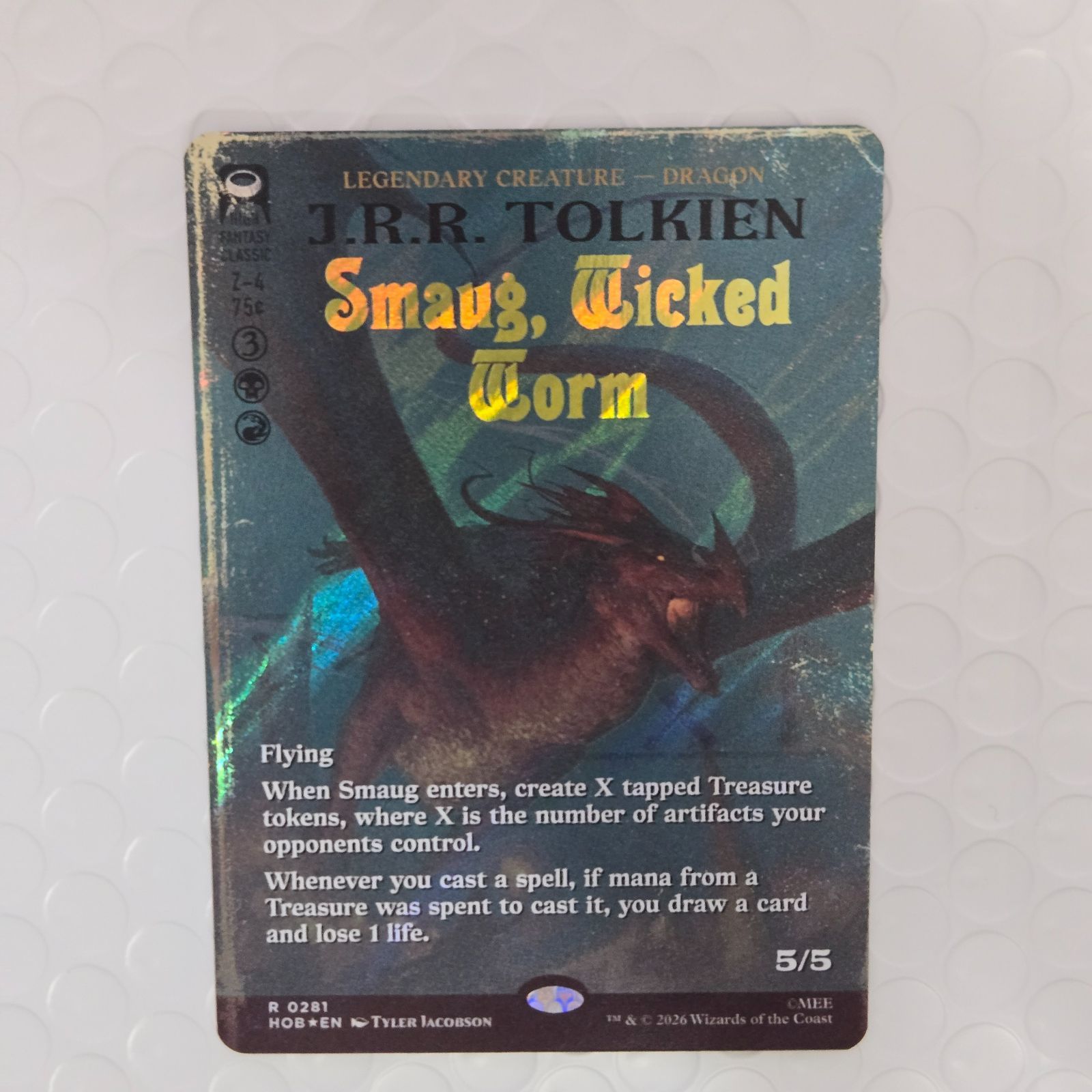 MTG サージFOIL 悪い長虫、スマウグ/Smaug, Wicked Worm