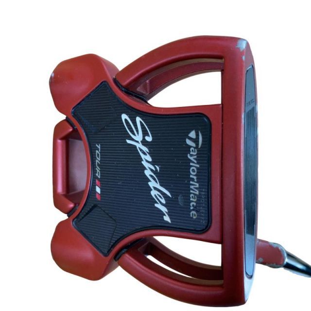 【中古】 テーラーメイド Spider Tour RED(サイトライン) 34インチ パター PT スチール (フレックスその他) メンズ 男性用 右利き 右用 Cランク ゴルフクラブ