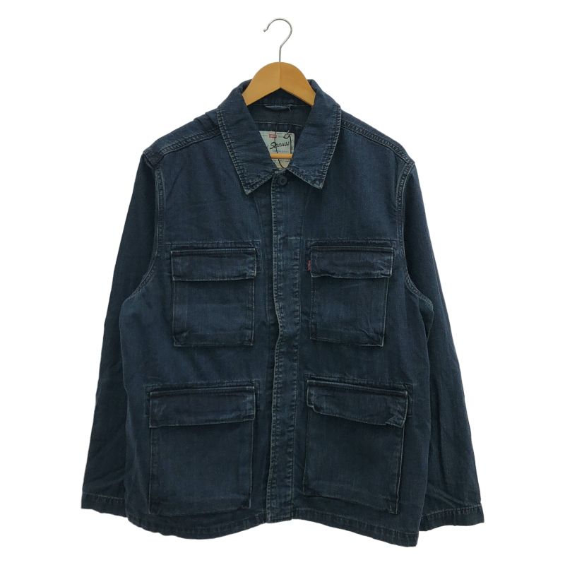 【中古】LEVI'S フリスコユーティリティジャケット サイズM 紺 リーバイス[91]