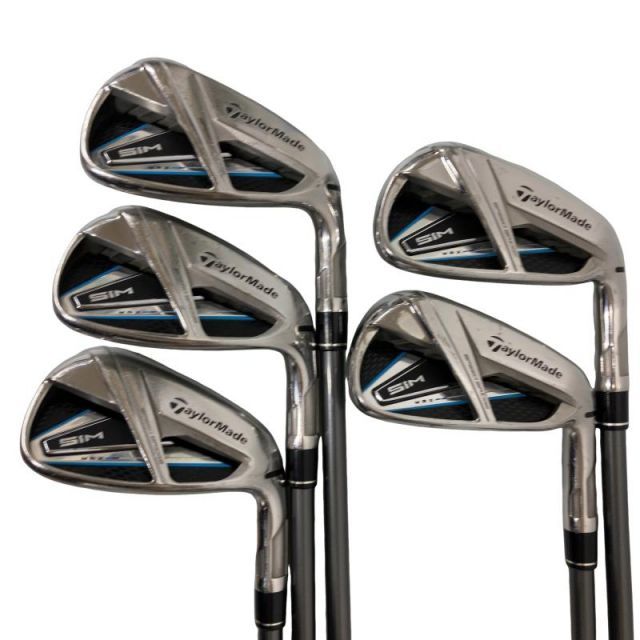 【中古】 テーラーメイド SIM MAX 5S アイアンセット IR TENSEI BLUE TM60(IR) (フレックスS) メンズ 男性用 右利き 右用 Cランク ゴルフクラブ