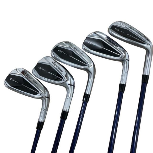 【中古】 テーラーメイド Qi 5S アイアンセット IR Diamana BLUE TM60(Qi IR) (フレックスS) メンズ 男性用 右利き 右用 Cランク ゴルフクラブ