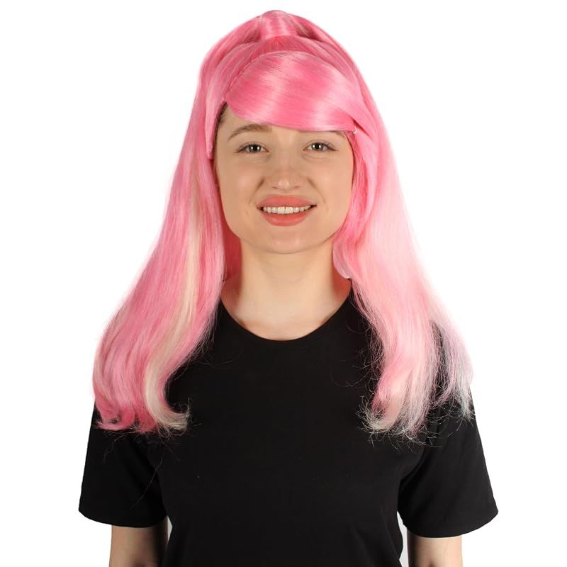 【新品】 Wigs2you 大人の女性用ウィッグ H-5818 ラッパー ピンク ポニーテール ウィッグ