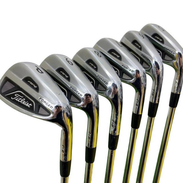 【中古】 タイトリスト Titleist AP2 712 6S アイアンセット IR 純正特注シャフト (フレックスX) メンズ 男性用 右利き 右用 Dランク ゴルフクラブ