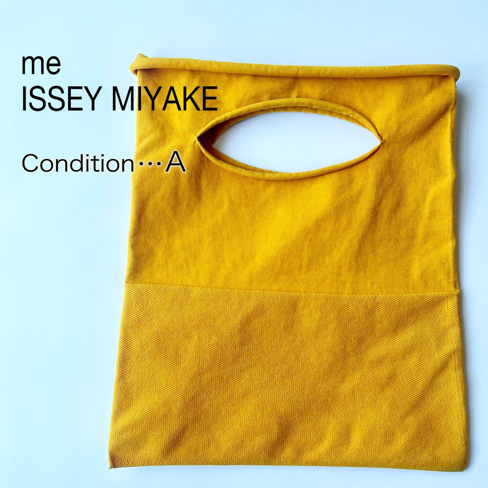 me ISSEY MIYAKE KONBU bag コンブバッグ イエロー トート ハンド ミー イッセイミヤケ
