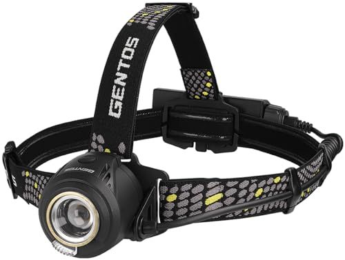 GENTOS(ジェントス) LED ヘッドライト USB充電式/単3電池 【明るさ420~700ルーメン/実用点灯6~10時間/後部認識灯】 専用充電池使用 リバティ LY-033HD/LY-186R/LY-217Rym 5d57d292