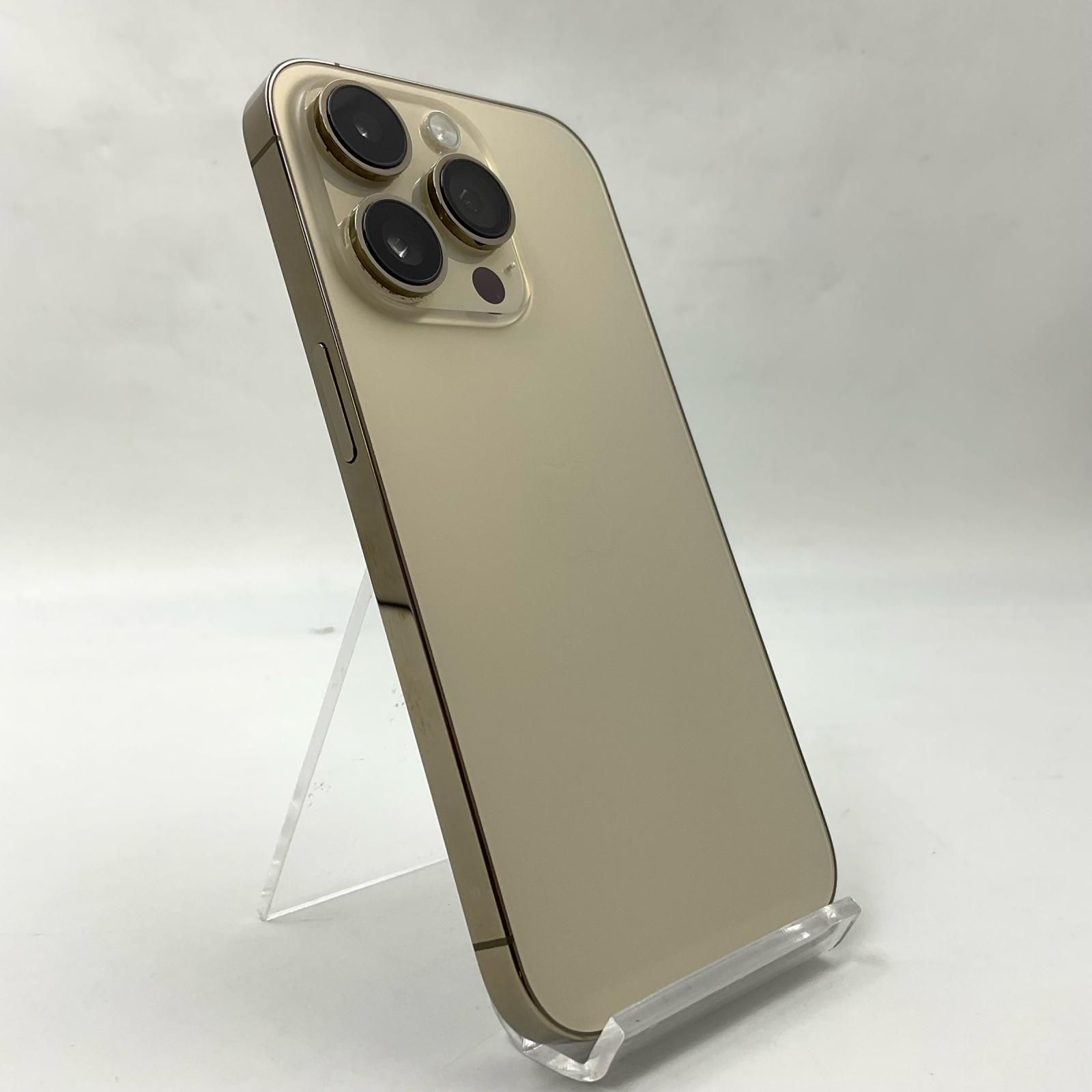 【全額返金保証】【最速発送】 iPhone 14 Pro 256GB ゴールド SIMフリー 白ロム 動作確認済 73%