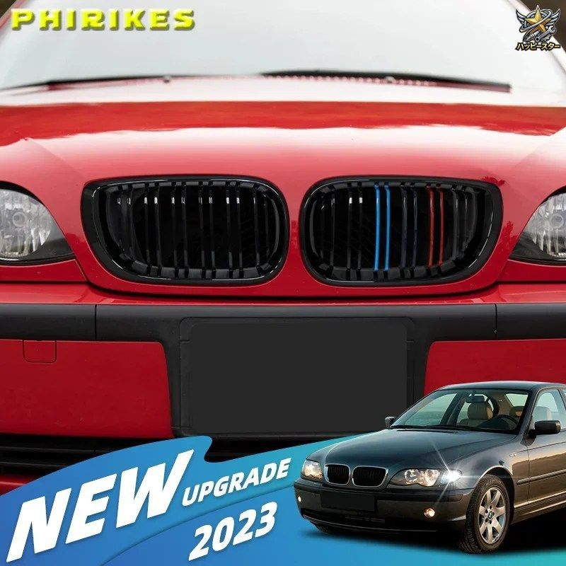 BMW E46 4ドアツーリングサルーン 2002 - 05 用フロントバンパーキドニーフードグリルレーシンググリル 7,472円