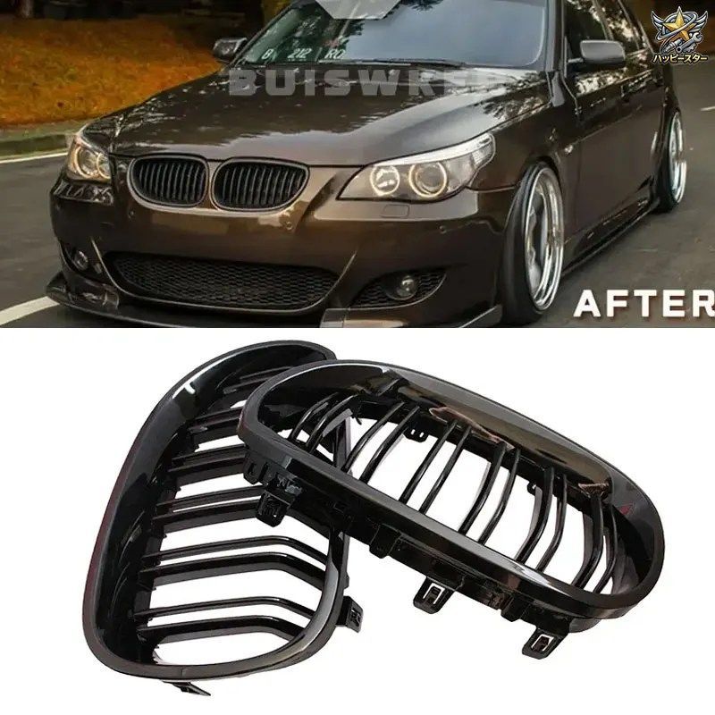 BMW E60 E61 2003 - 09 M5 525I 528I 528XI 530I グロス フロント キドニー スポーツ グリル フード グリル