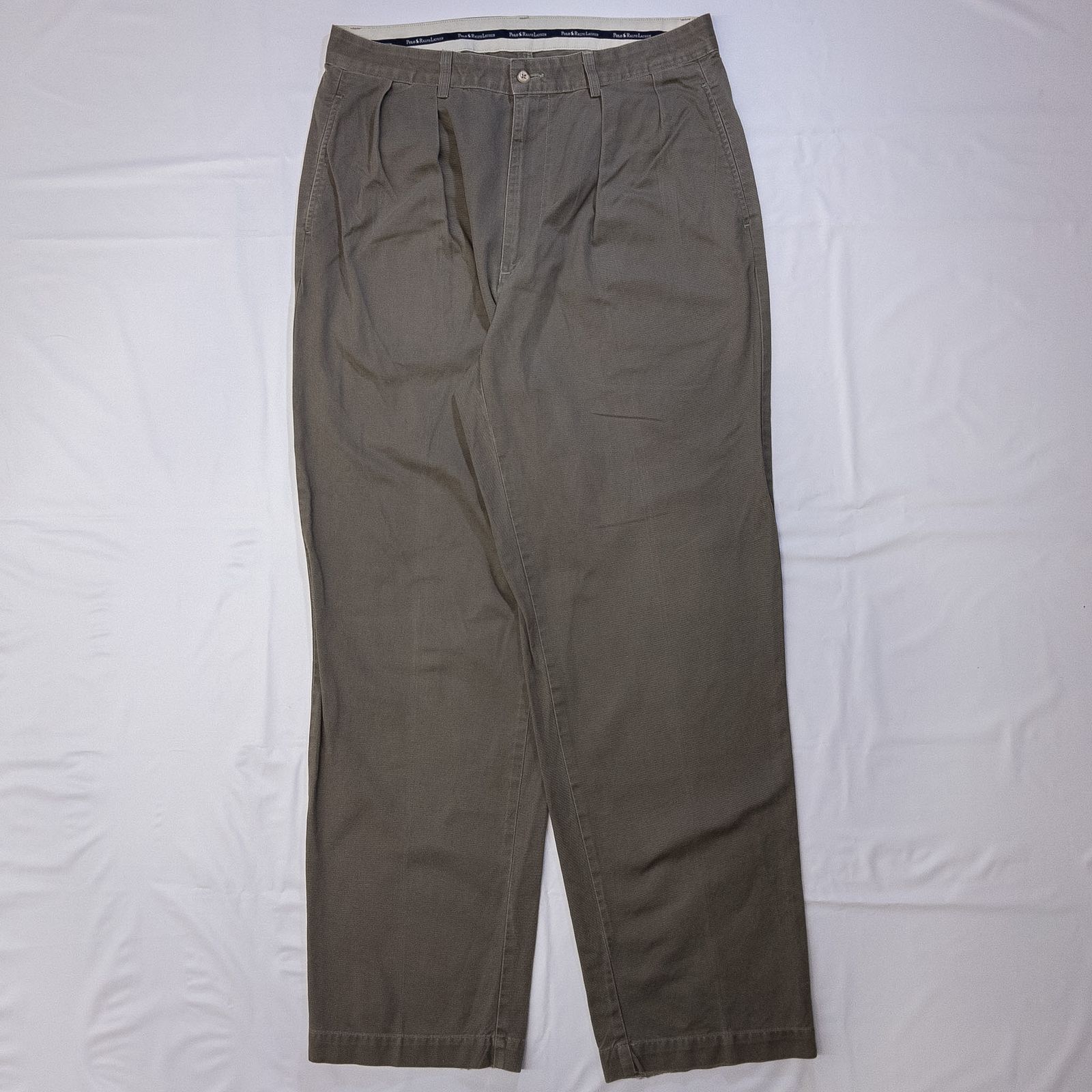 古着 90年代 Polo by Ralph Lauren ポロバイラルフローレン チノパン ANDREW PANT USA製 グリーン メンズW31