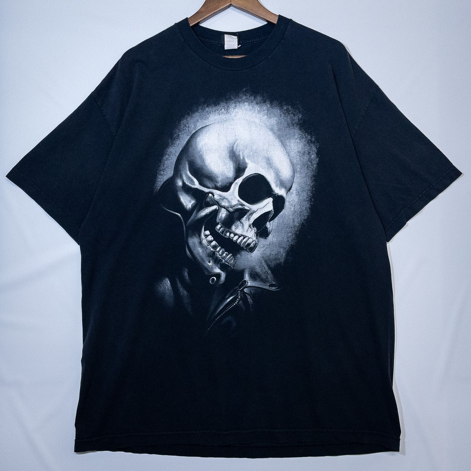 古着 00年代 MAD ENGINE マッドエンジン Tシャツ MARVEL マーベル ゴーストライダー ブラック メンズXL