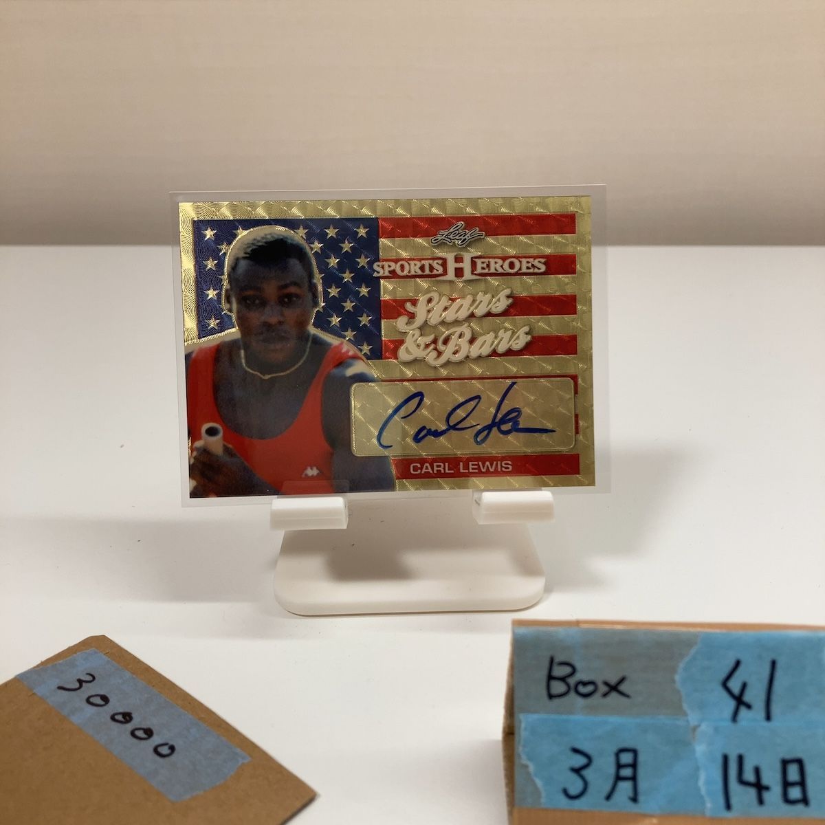 2017 Leaf Carl Lewis One of One 直筆サインカード Sports Heroes Slabs & Bars superfractor foilfractor 1/1