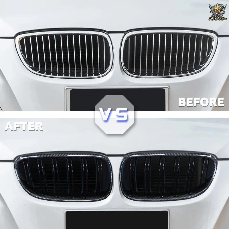 BMW E92 E93 3シリーズ 328i 335i クーペ LCI 2010-2013用 2個セット 車スタイル フロント キドニー ダブルスラット グリル