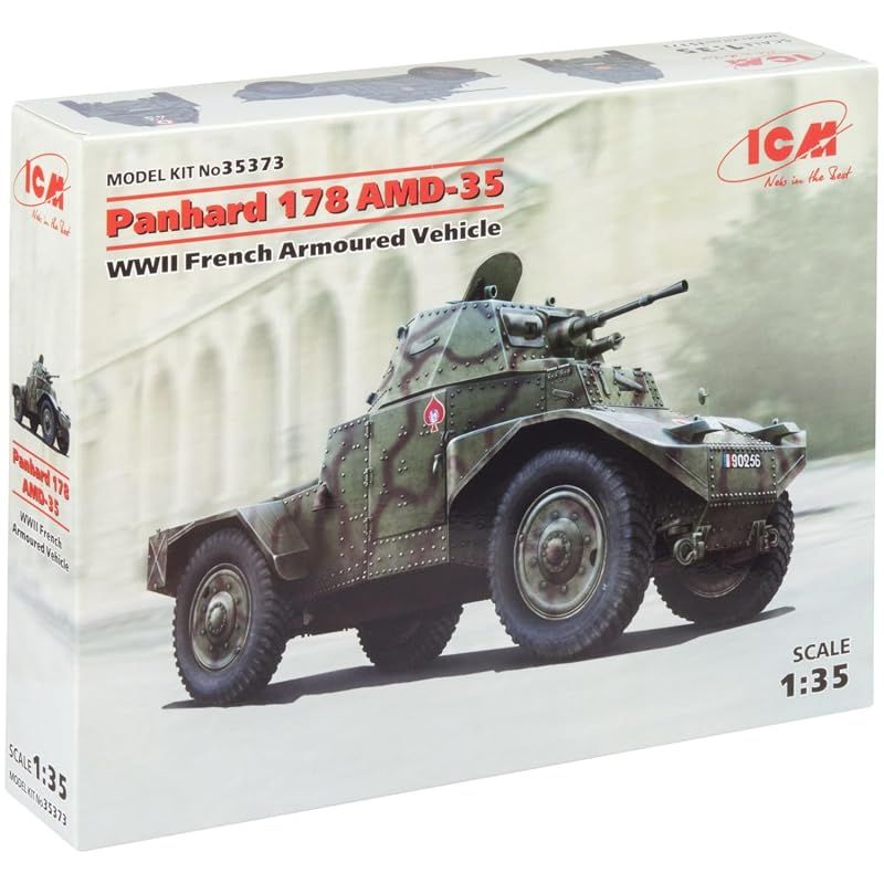 アイシーエム ICM 1/35 フランス パナール AMD-35 178 装甲車 プラモデル 0