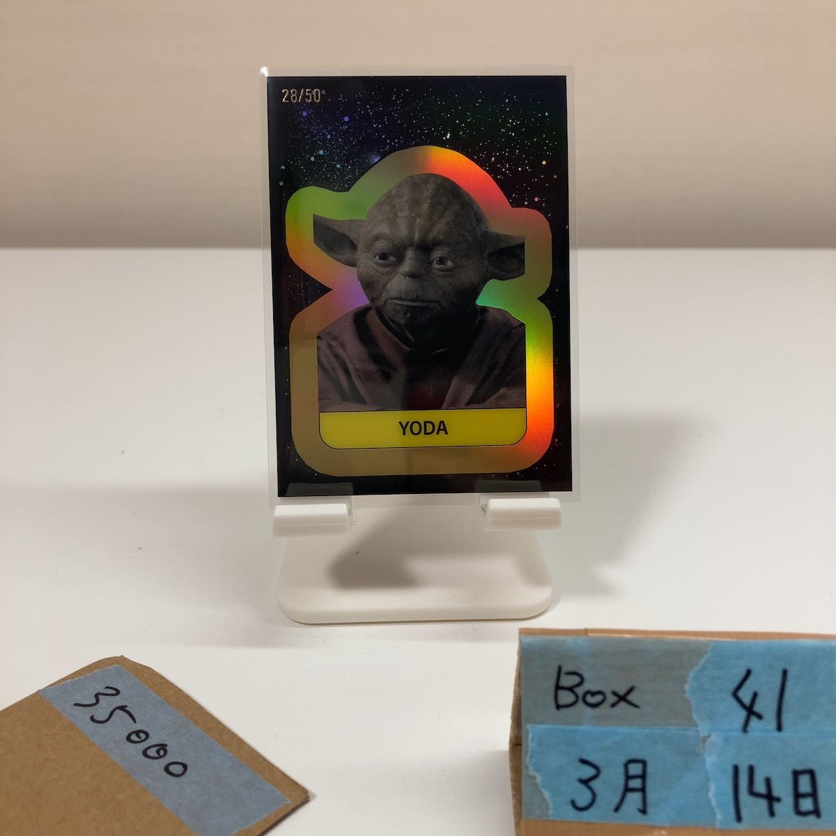 2025 Topps Star Wars Meiyo　名誉 Yoda 28/50 Chrome Sticker japan celebration