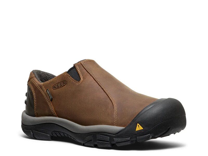 キーン メンズ シューズ スリッポン・ローファー Keen Brixen Waterproof SlipOn Mens Dark Brown ブラウン