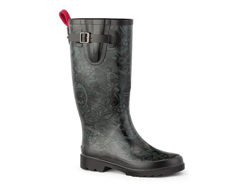 サックルーツ レディース シューズ ブーツ・レインブーツ Sakroots Rhythm Rain Boot Black ブラック