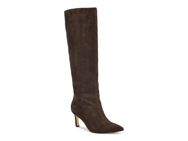 ナインウェスト レディース シューズ ブーツ・レインブーツ Nine West Lorthey Boot Dark Brown Suede ブラウン