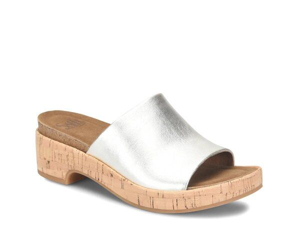 ソフト レディース シューズ サンダル プラットフォーム Sofft Cass Platform Sandal Silver Metallic Leather シルバー