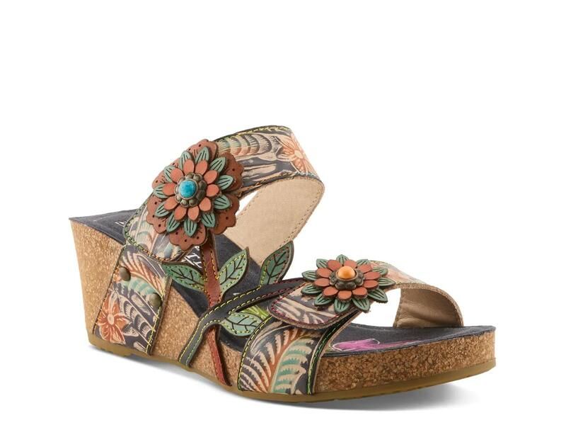 ラリティステ レディース シューズ サンダル LArtiste Moai Wedge Sandal NavyMulticolor ネイビー