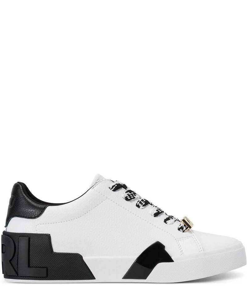 カール ラガーフェルド レディース ボトムス カジュアルパンツ スニーカー レース レザー KARL LAGERFELD PARIS Melora Leather Lace Up Sneakers B