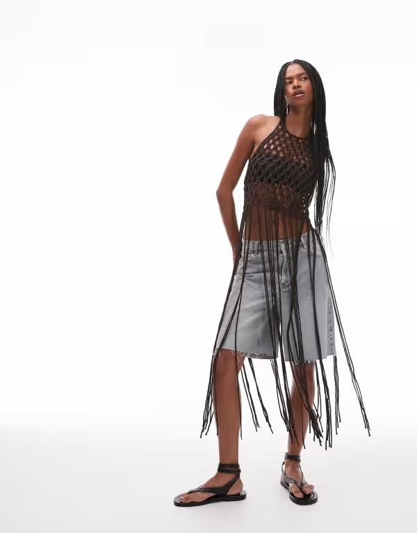 アンドアザーストーリーズ レディース アウター ニット・セーター ニット マキシ Other Stories knitted open crochet top with maxi length fri 16,485円