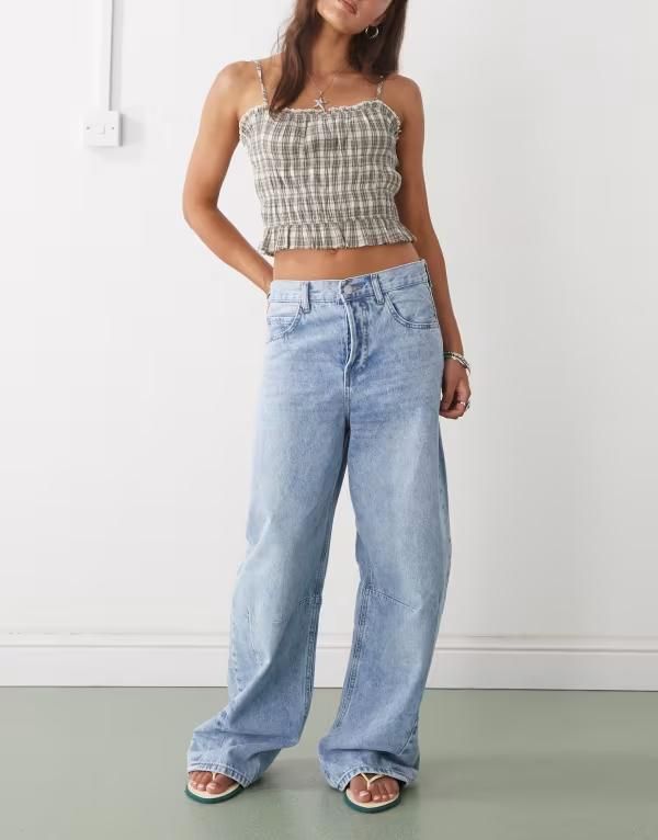 ノイジーメイ レディース ボトムス デニムパンツ デニム ジーンズ Noisy May Susanna barrel jeans in light blue denim LIGHT BLUE ブルー 20,235円