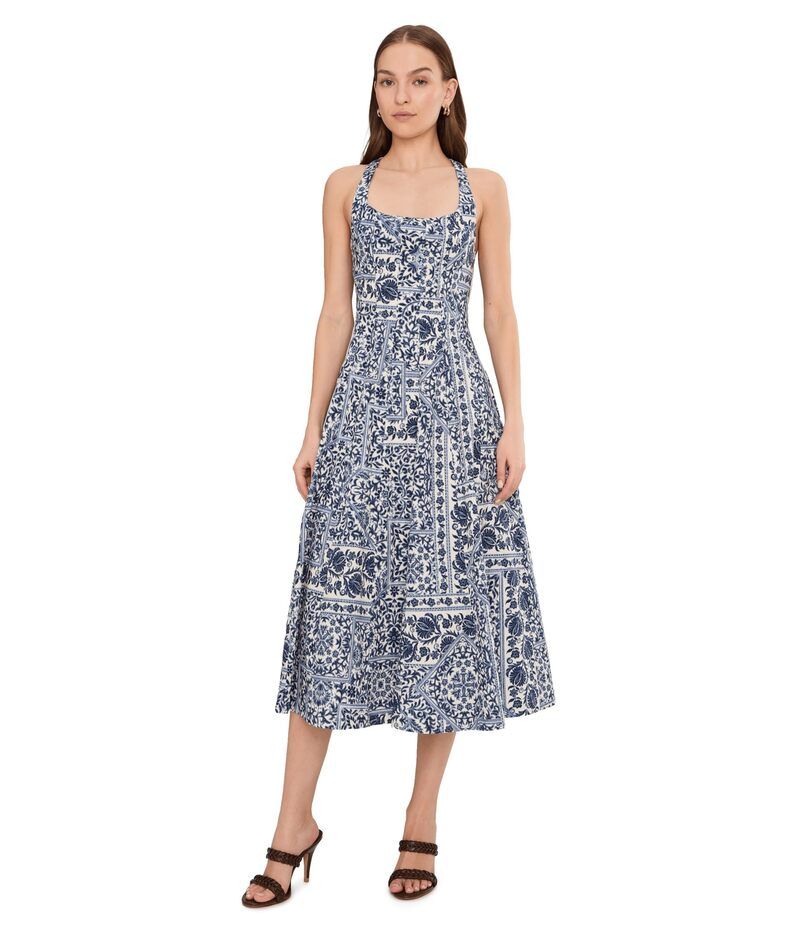 アヴェックレフィーユ レディース トップス ワンピース ミディ Avec Les Filles Racer Paneled Midi Dress Navy Lisbon Til ネイビー