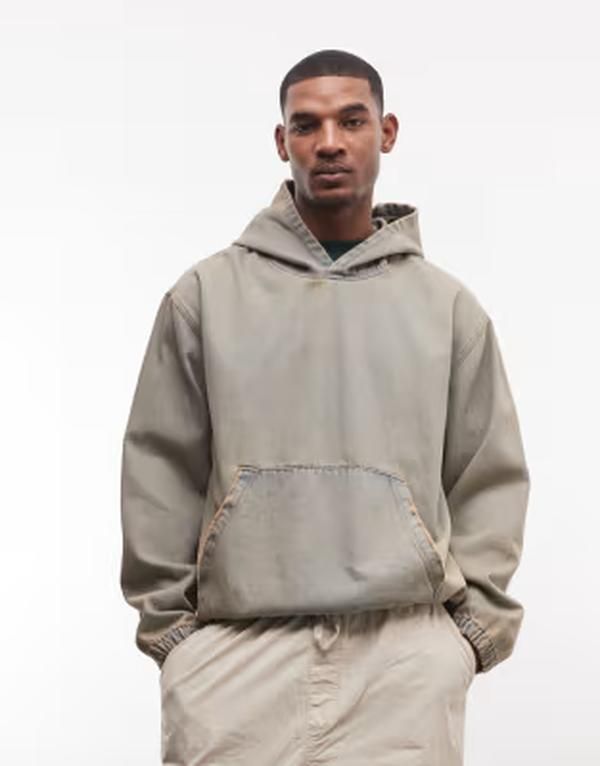 グッドフォーナッシング メンズ アウター ジャケット・ブルゾン ヴィンテージ フーデッドジャケット デニム Good For Nothing oversized pullover denim hood
