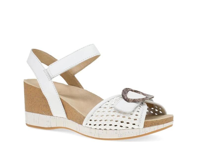 ダンスコ レディース シューズ サンダル DanskoStella Wedge Sandal White ホワイト