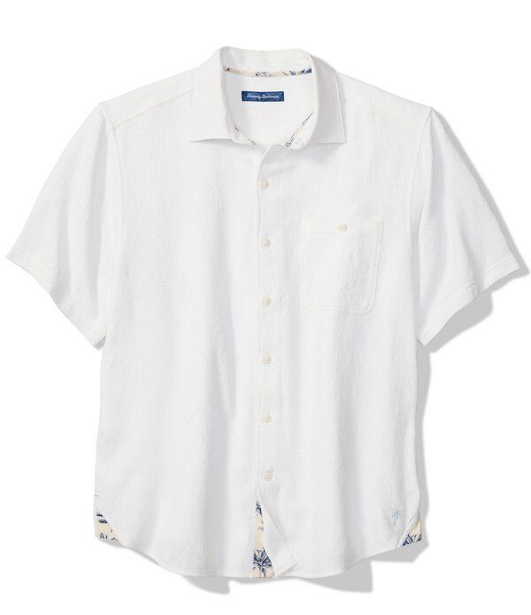トッミーバハマ メンズ トップス シャツ Tommy Bahama Breeze Island Short Sleeve Woven Shirt White ホワイト