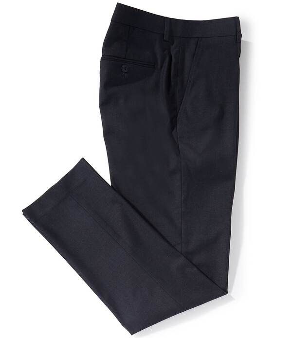 ペリーエリス メンズ ボトムス カジュアルパンツ スリムフィット Perry Ellislim Fit Sharkskin Dress Pants Dark Navy ネイビー