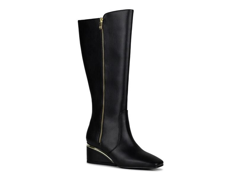 ナインティユニオン レディース シューズ ブーツ・レインブーツ Ninety UnionMorgan Wide Calf Wedge Boot Black ブラック