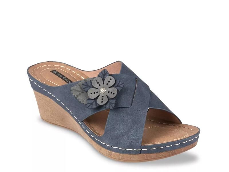 グッドチョイス レディース シューズ サンダル Good ChoiceSelly Wedge Sandal Navy ネイビー