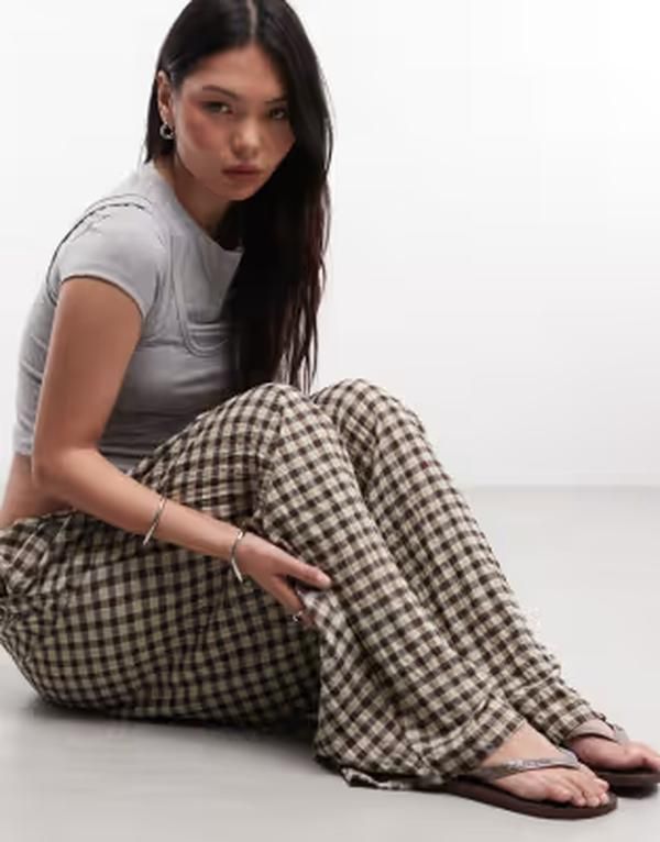 コルージョン レディース ボトムス カジュアルパンツ COLLUSION XL balloon leg pants ineutral check Gray グレー 15,251円