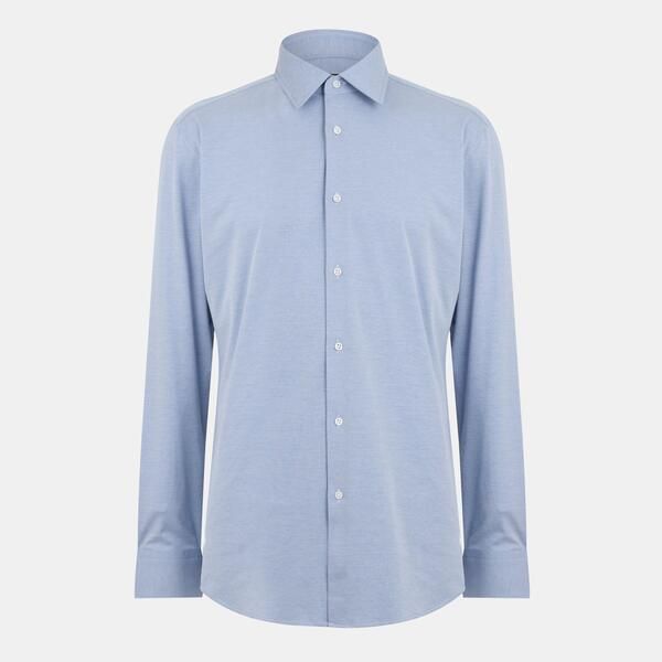 ボス メンズ トップス シャツ 長袖 Boss Mens Plain LongSleeve Shirt Blue ブルー